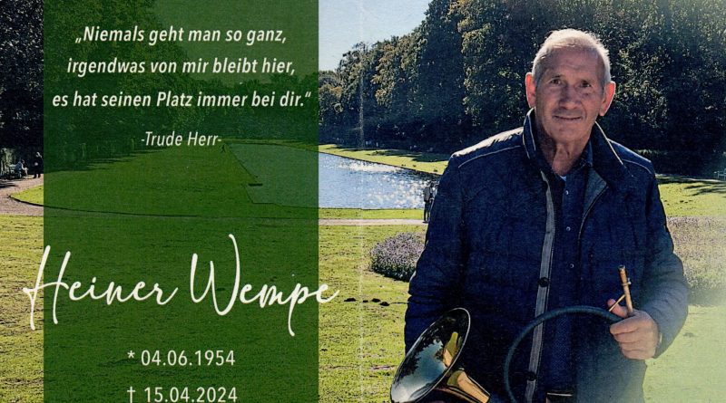 Heiner Wempe † 15.04.2024
